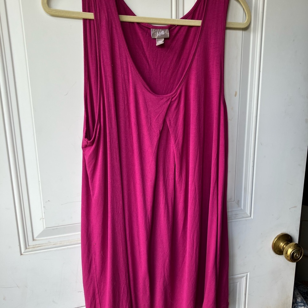 J. Jill Pink Relaxed Tank Top Tunix Size XL Bust 48”